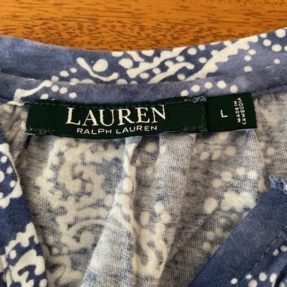 Ralph Lauren Blue Cotton Pajama Set - Picture 3 of 3